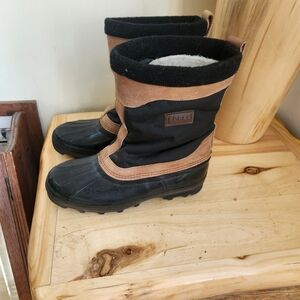 Sorel Black and Brown Winter Boots